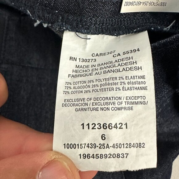 Lee Womens Comfort Waistband Fresno Denim Shorts Size 6 Stretch Cotton Blend - Picture 7 of 12